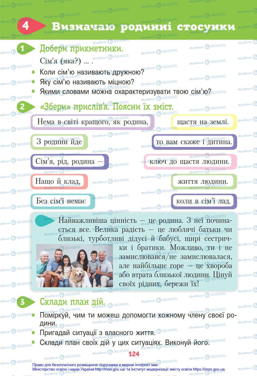 Підручники Я у світі 4 клас сторінка 124