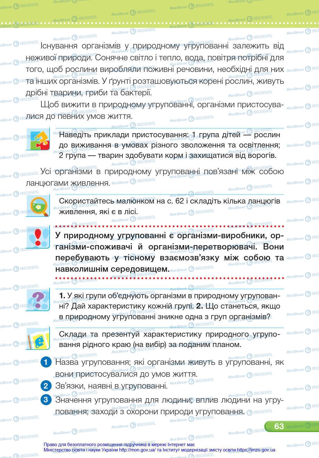 Підручники Я у світі 4 клас сторінка 63