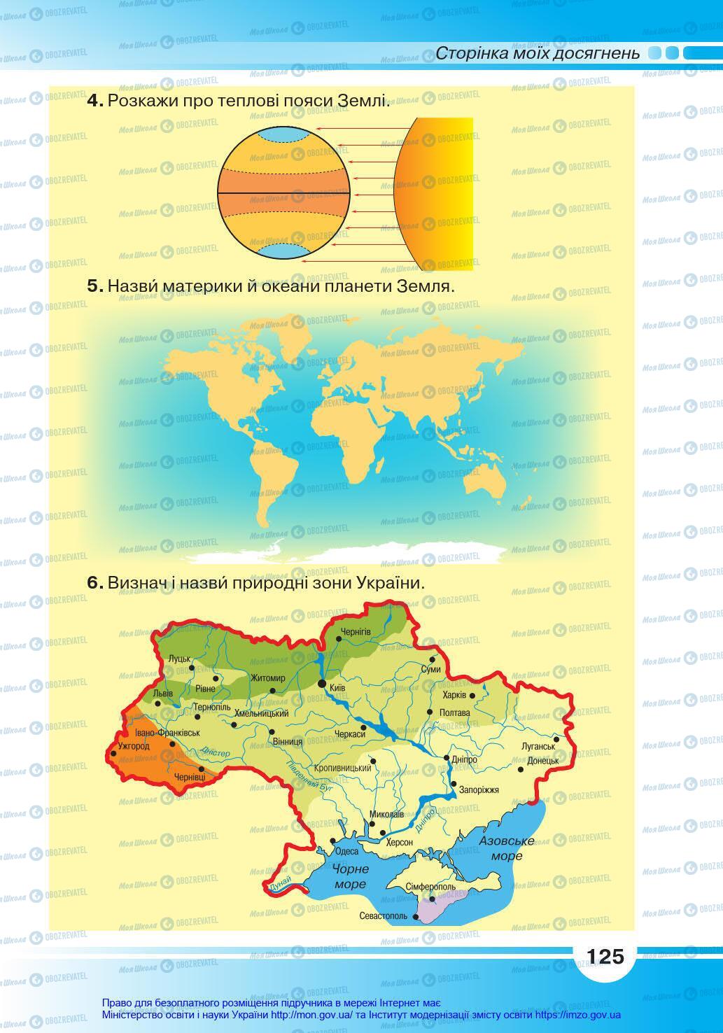 Підручники Я у світі 4 клас сторінка 125