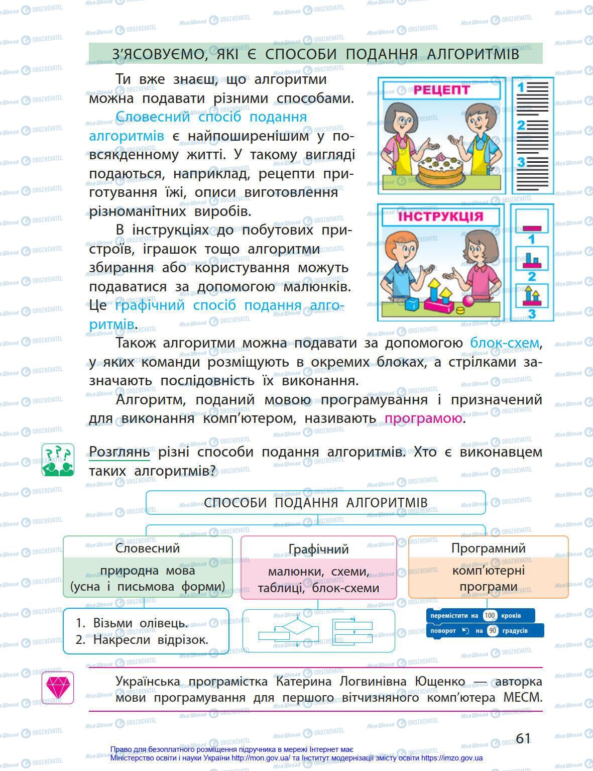 Учебники Информатика 4 класс страница 61