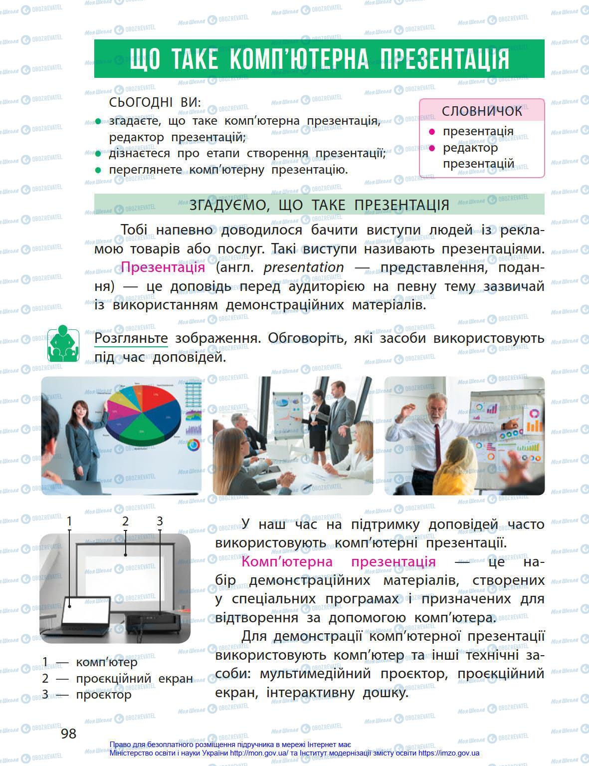 Підручники Інформатика 4 клас сторінка 98