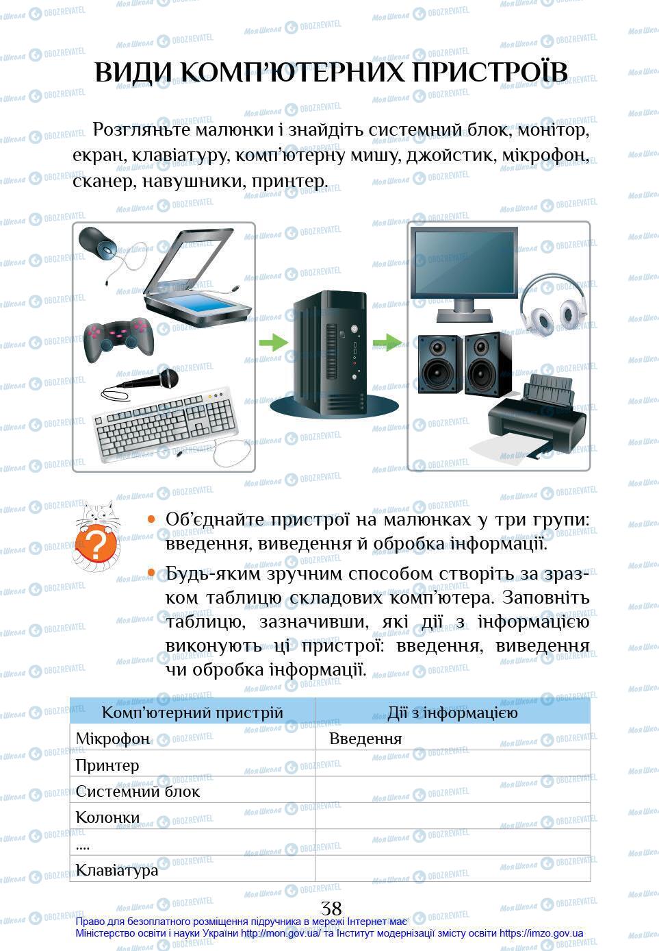 Підручники Інформатика 4 клас сторінка 38