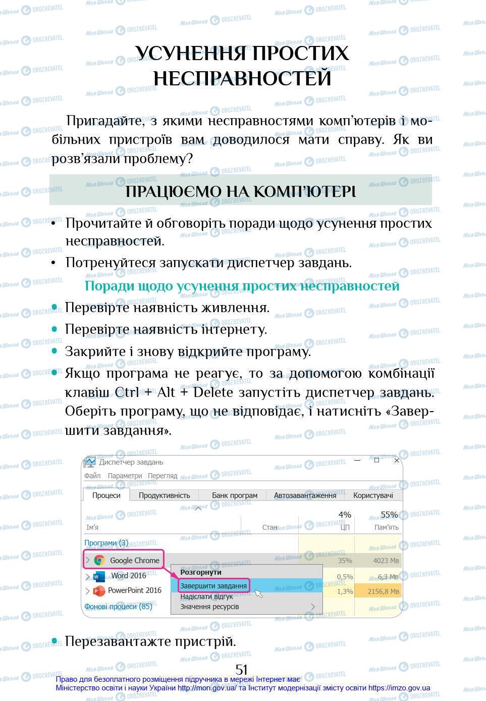 Підручники Інформатика 4 клас сторінка 51