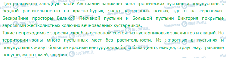 ГДЗ Географія 7 клас сторінка § 29. Органический мир. Природные зоны. Изменения природы материка человеком