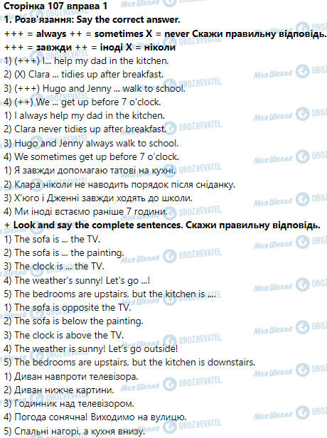 ГДЗ Английский язык 4 класс страница Grammar focus