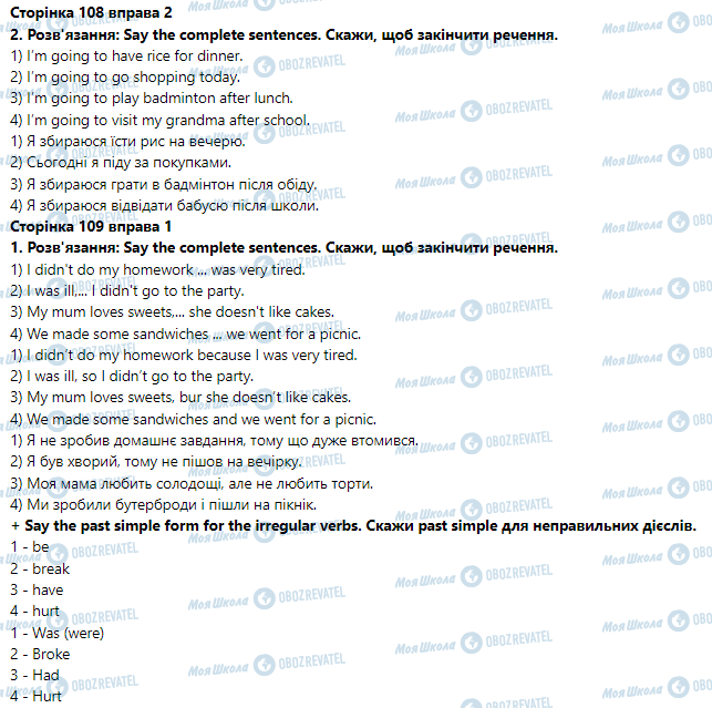 ГДЗ Английский язык 4 класс страница Grammar focus