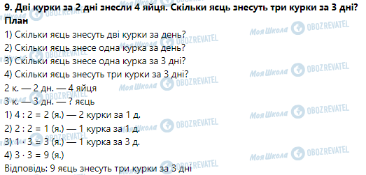 ГДЗ Математика 3 класс страница Урок 106. Ділення круглого числа на кругле виду 420 : 20. Задача на подвійне зведення до одиниці
