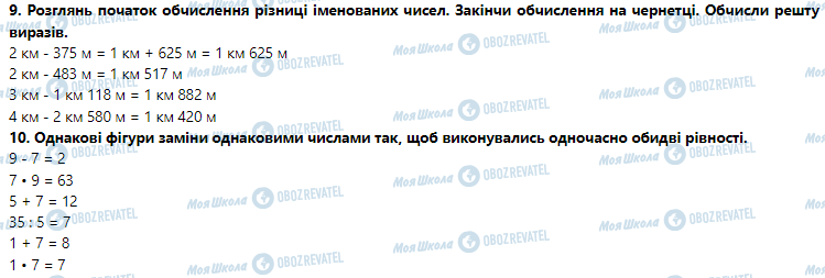 ГДЗ Математика 3 класс страница Урок 130. Додавання і віднімання різнойменних іменованих чисел