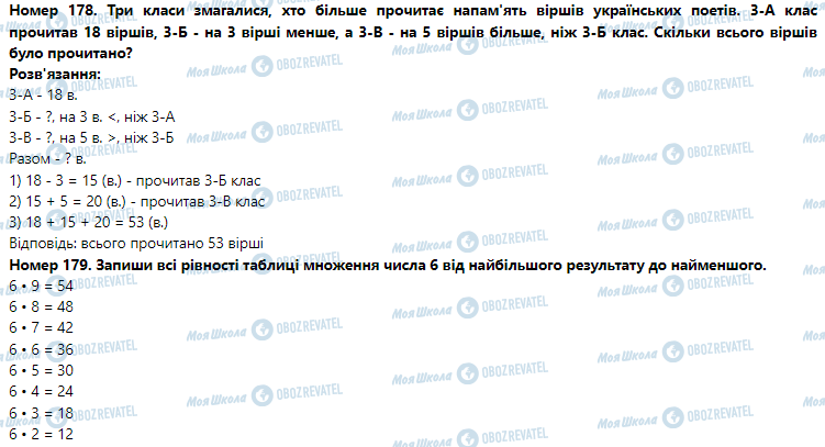 ГДЗ Математика 3 класс страница Номер 171-180