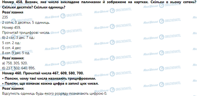 ГДЗ Математика 3 клас сторінка Номер 451-460