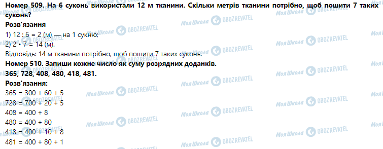 ГДЗ Математика 3 клас сторінка Номер 501-510