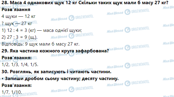 ГДЗ Математика 3 клас сторінка Номер 21-30