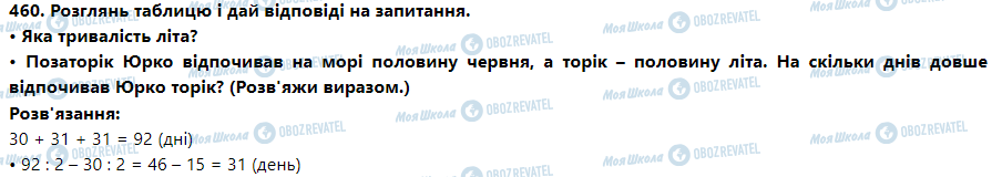 ГДЗ Математика 3 клас сторінка Номер 451-460