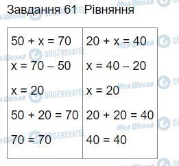 ГДЗ Математика 3 клас сторінка Вправа 61