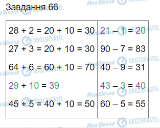 ГДЗ Математика 3 клас сторінка Вправа 66