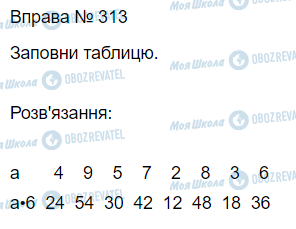 ГДЗ Математика 3 клас сторінка Вправа 313