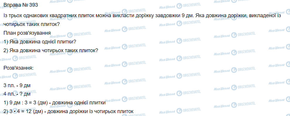 ГДЗ Математика 3 класс страница Вправа 393
