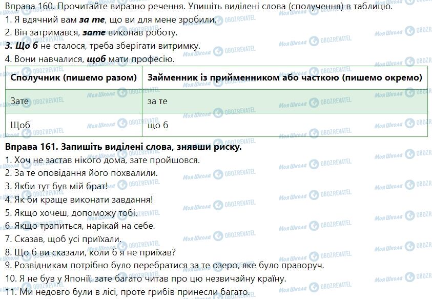 ГДЗ Українська мова 7 клас сторінка Написання сполучників разом і окремо