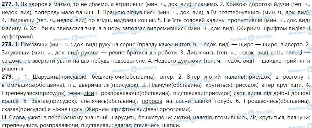 ГДЗ Укр мова 7 класс страница 24. Дієприслівник як особлива форма дієслова: загальне значення, морфологічні ознаки, синтаксична роль