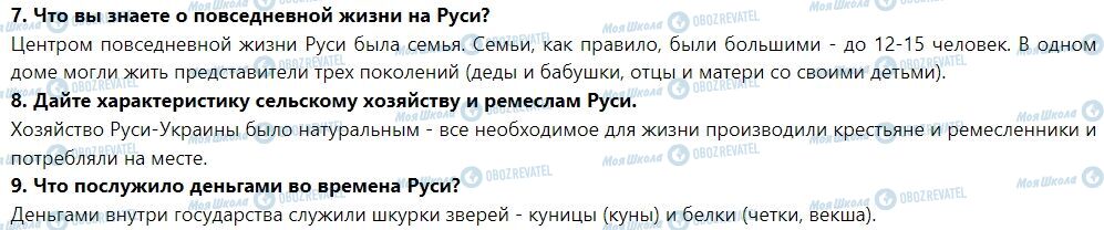ГДЗ История Украины 7 класс страница § 11. Политическое устройство, общественное и хозяйственную жизнь Руси-Украины в эпоху расцвета