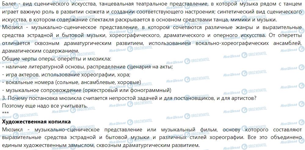 ГДЗ Искусство 7 класс страница Тема 6. Палитра попмузыки
