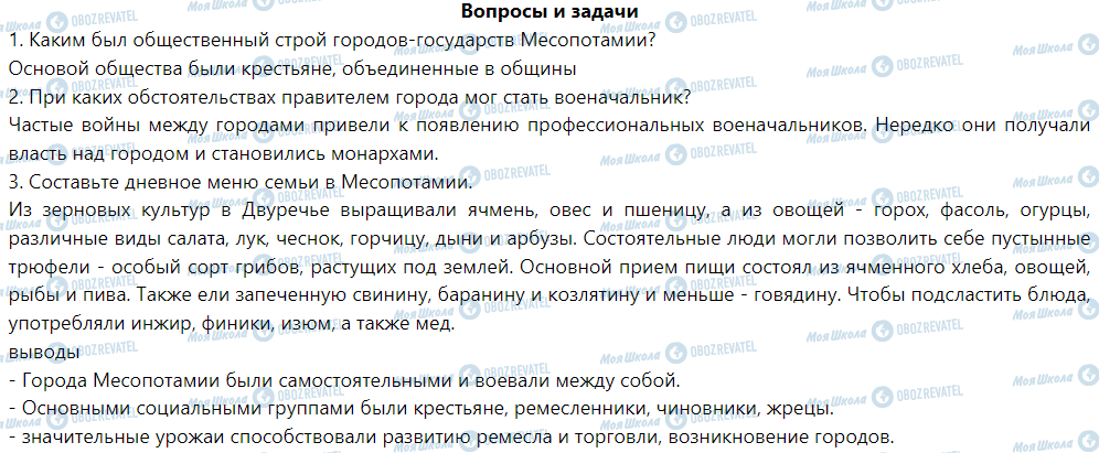 ГДЗ Історія 6 клас сторінка § 11. Города и власть