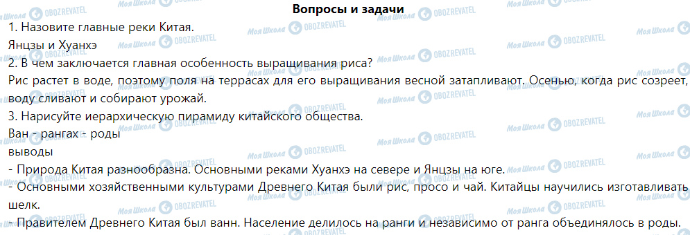 ГДЗ Історія 6 клас сторінка § 28. Формирование Китайской цивилизации