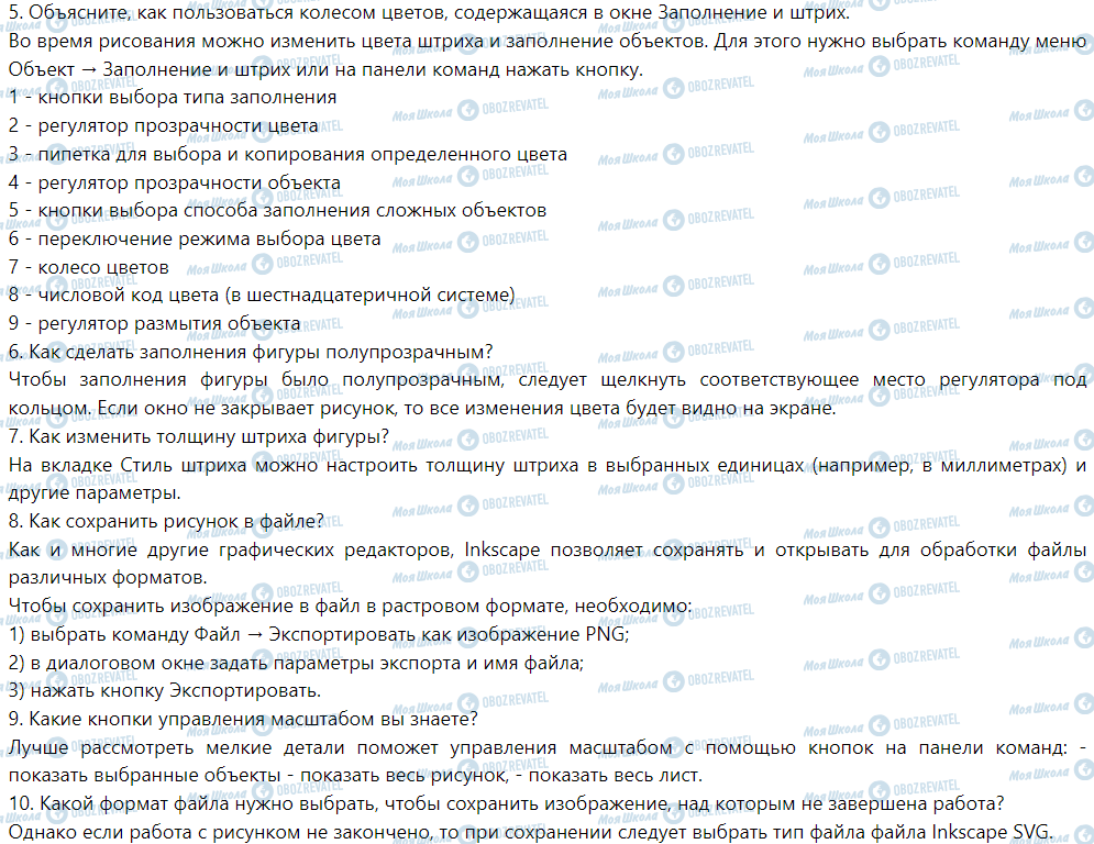 ГДЗ Информатика 6 класс страница § 3. Векторная графика