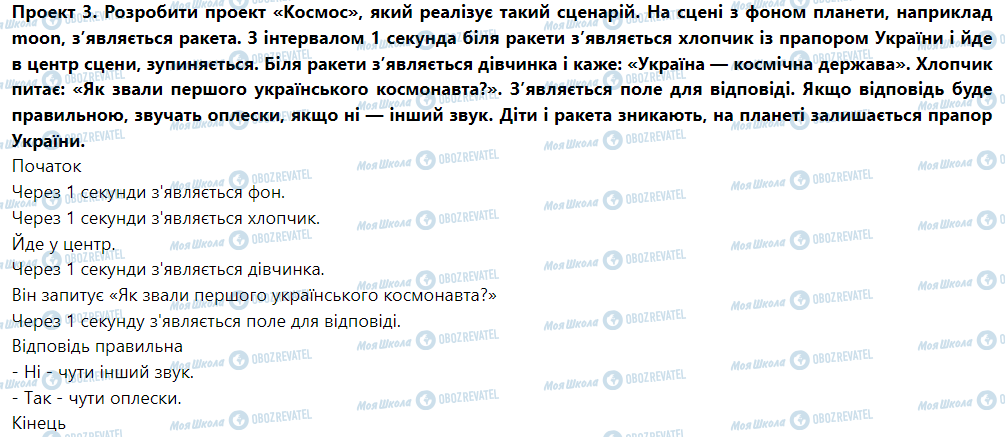 ГДЗ Інформатика 5 клас сторінка § 26. Виконання проектів у середовищі Скретч