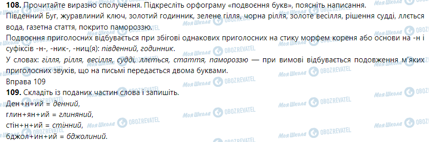 ГДЗ Українська мова 5 клас сторінка Вправа 99-109