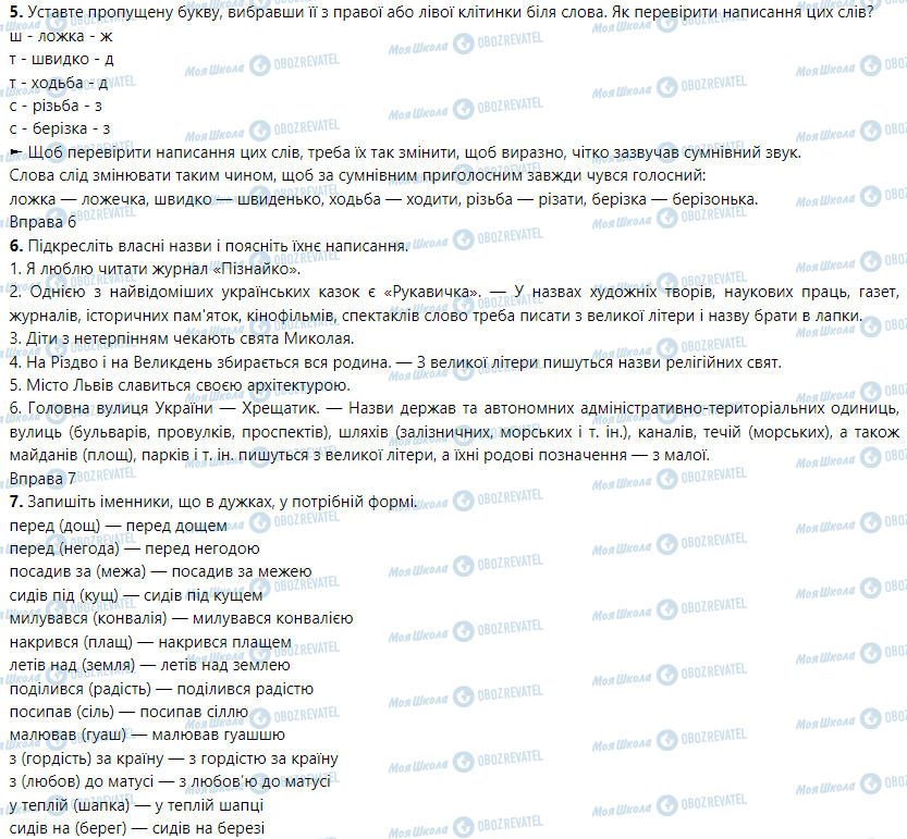 ГДЗ Укр мова 5 класс страница Вправа 1-10