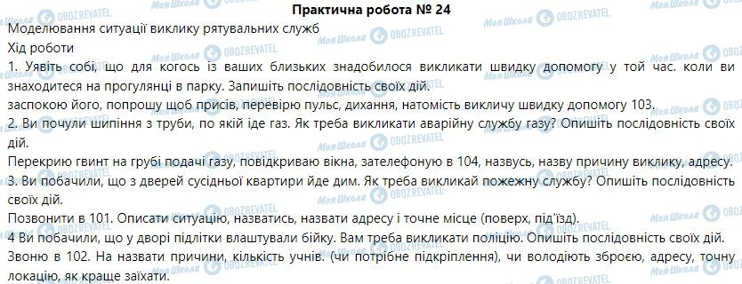 ГДЗ Основы здоровья 6 класс страница Практична робота  24