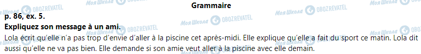 ГДЗ Французский язык 6 класс страница Grammaire