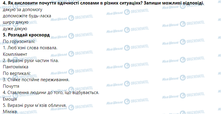 ГДЗ Основи здоров'я 5 клас сторінка Світ твоїх переживань