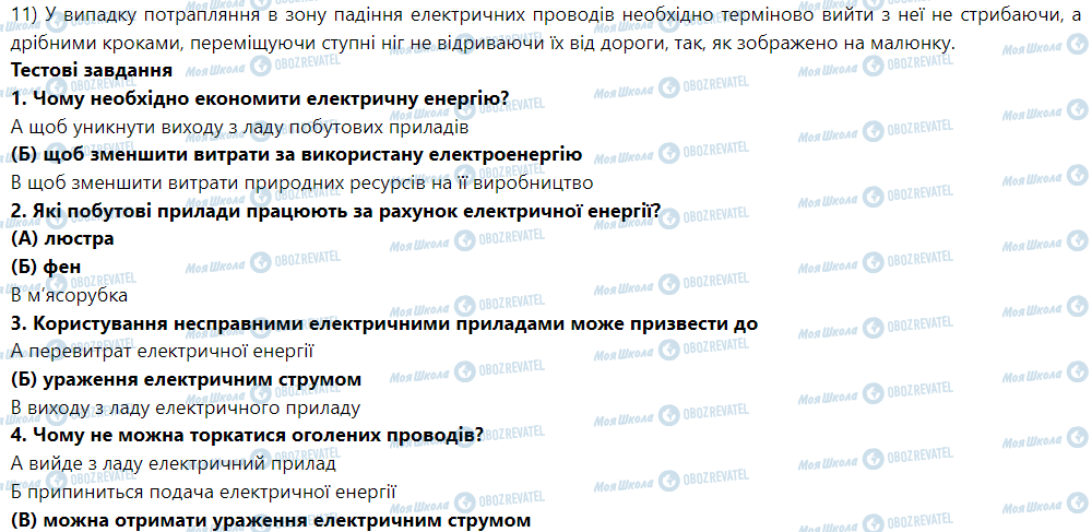 ГДЗ Трудове навчання 5 клас сторінка § 21. Безпечне користування побутовими електричними приладами