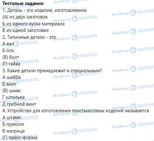 ГДЗ Трудовое обучение 5 класс страница § 18. Понятие о детали. Способы получения деталей