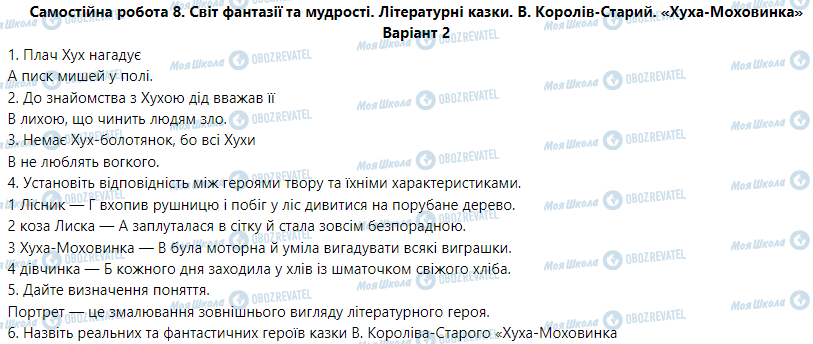 ГДЗ Українська мова 5 клас сторінка Варіант  2