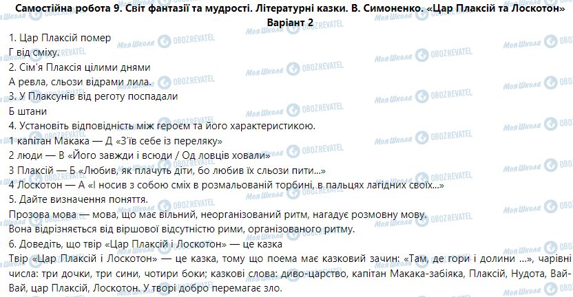 ГДЗ Українська мова 5 клас сторінка Варіант  2