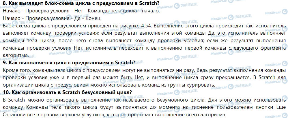 ГДЗ Інформатика 5 клас сторінка Ответьте на вопрос