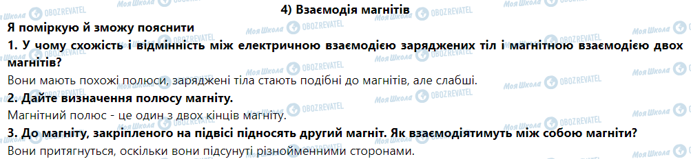 ГДЗ Фізика 9 клас сторінка § 4. Магнітне поле постійного магніту