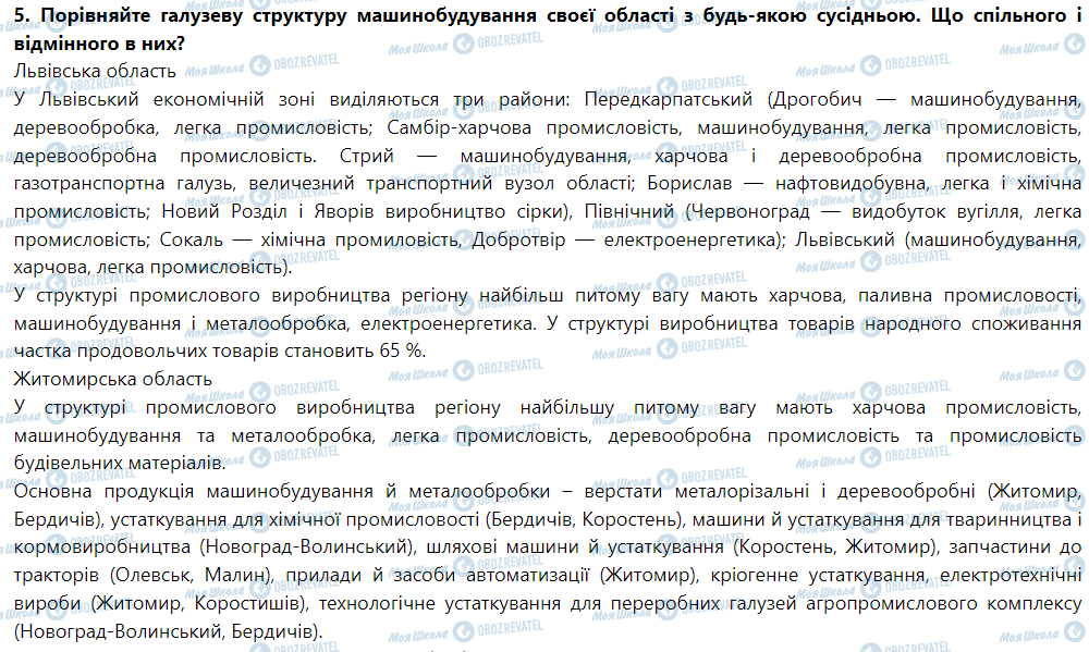 ГДЗ Географія 9 клас сторінка § 31. Машинобудування в Україні