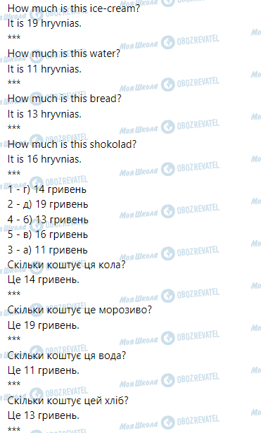 ГДЗ Англійська мова 2 клас сторінка Lessons 9—10. Let’s Go to the Cafe!