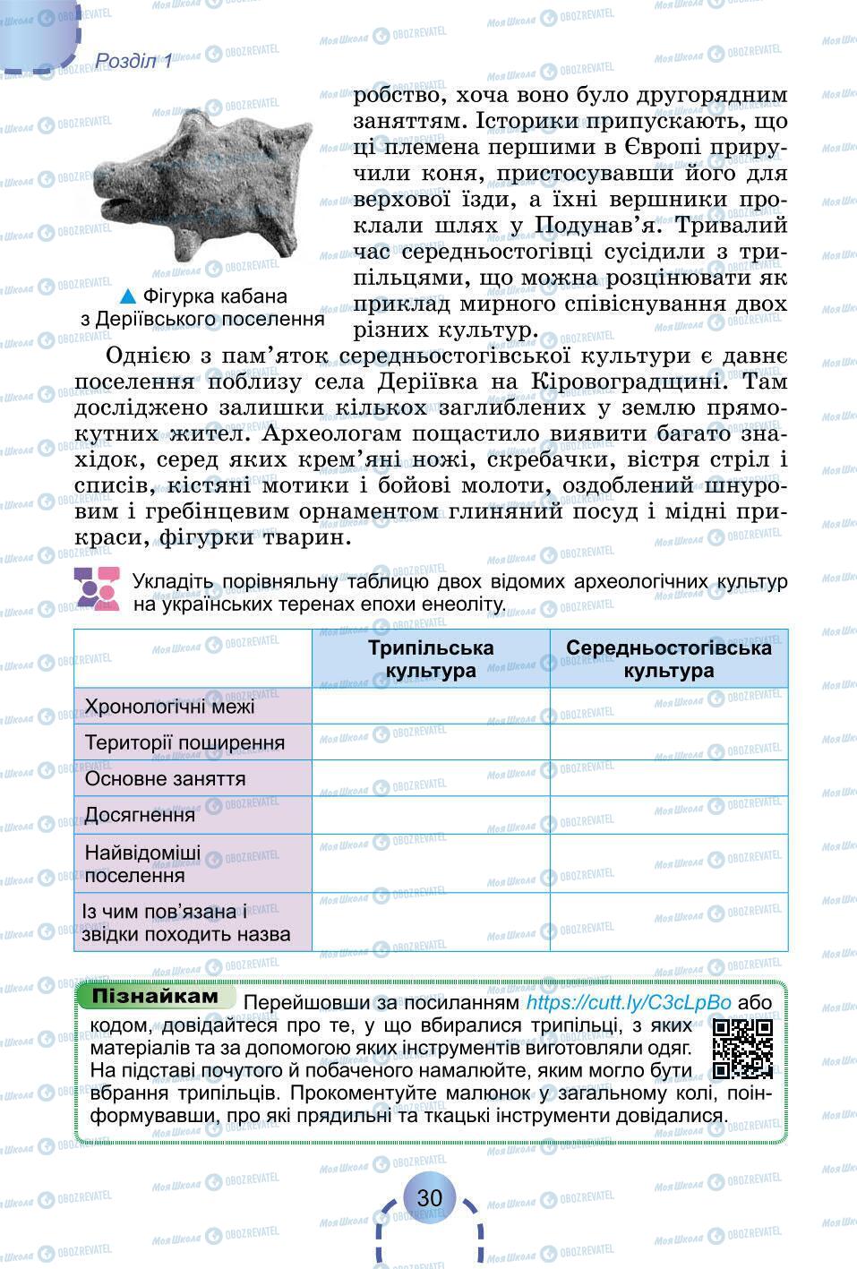 Підручники Всесвітня історія 6 клас сторінка 30