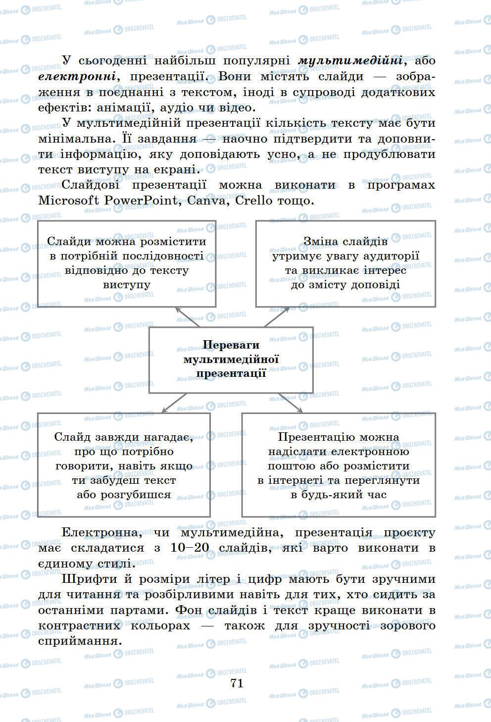 Учебники Информатика 6 класс страница 71