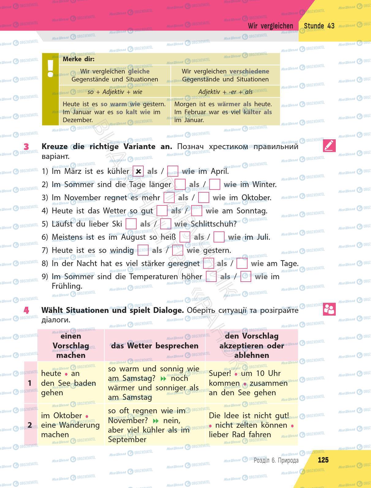 Учебники Немецкий язык 6 класс страница 125