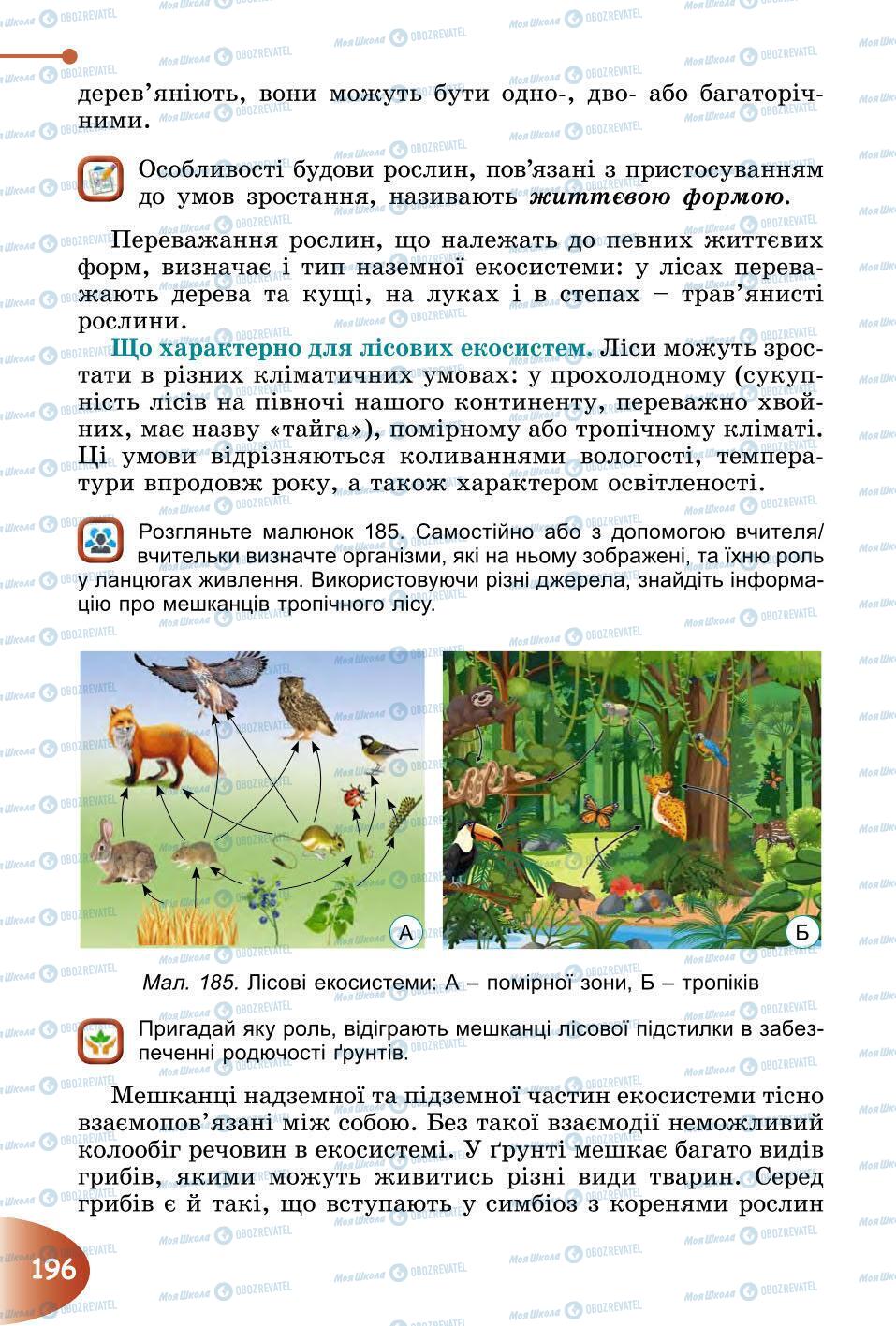 Підручники Природознавство 6 клас сторінка 196