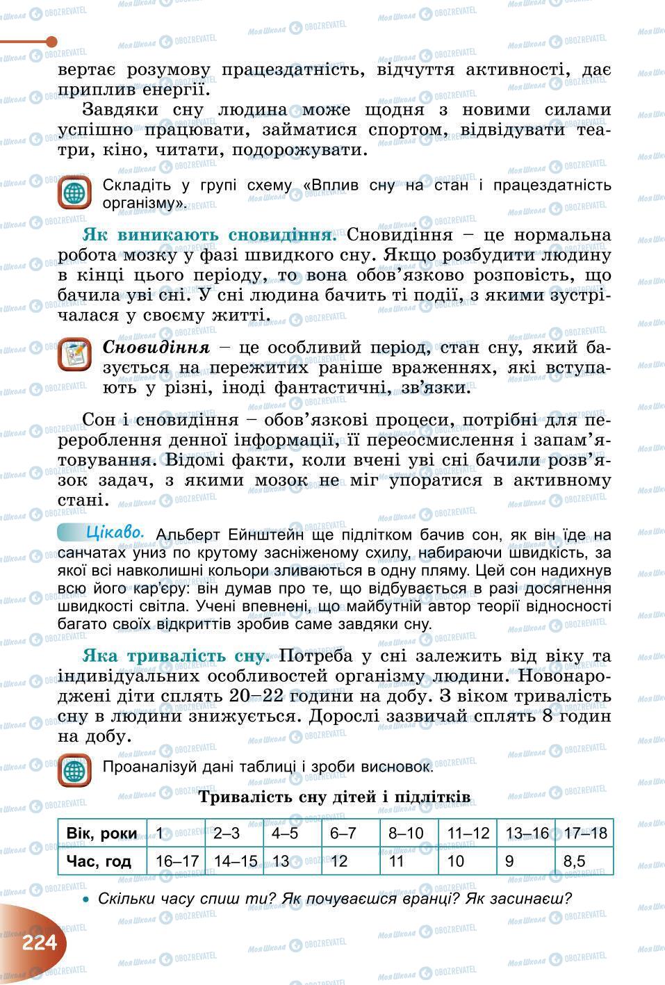 Підручники Природознавство 6 клас сторінка 224