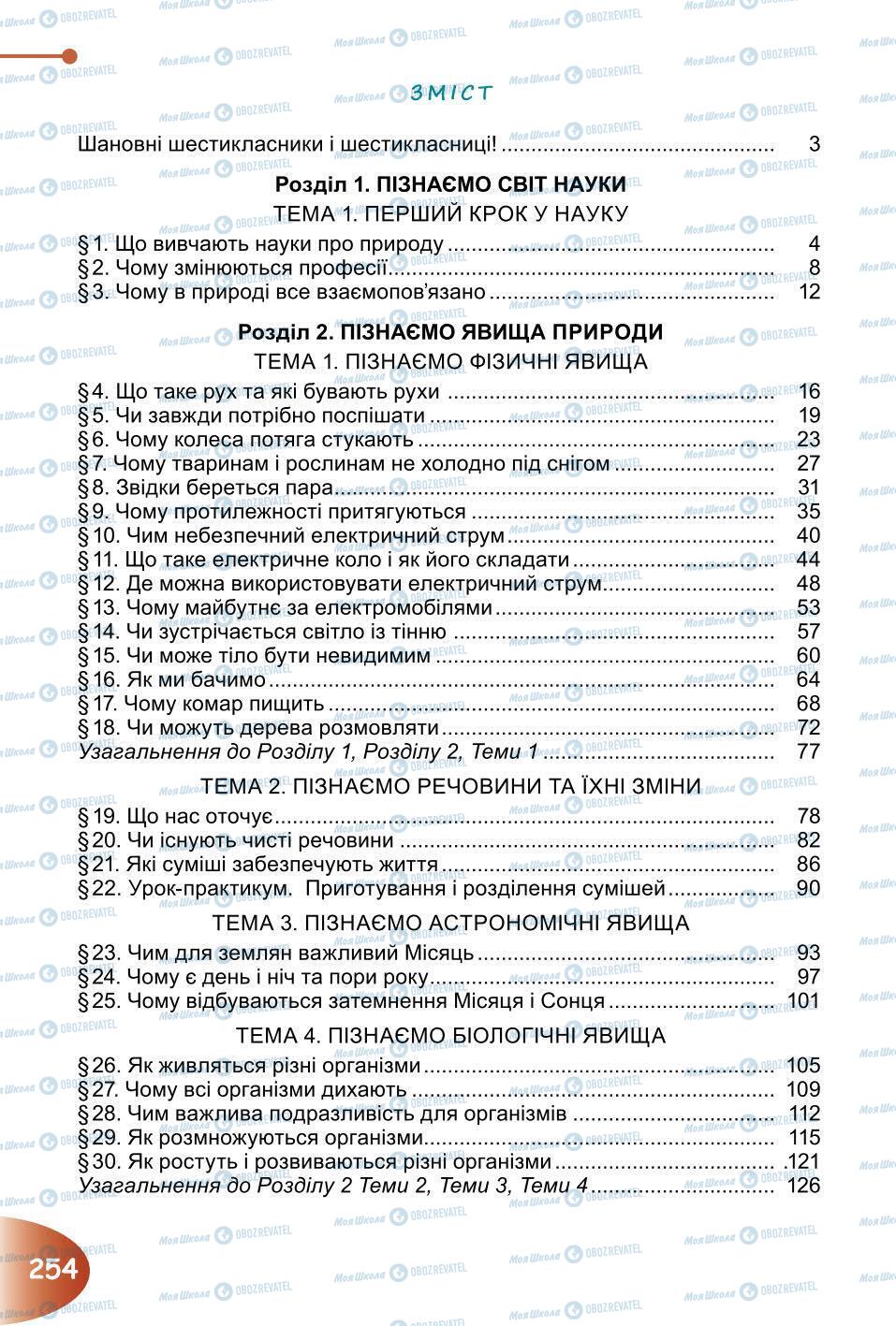 Підручники Природознавство 6 клас сторінка 254