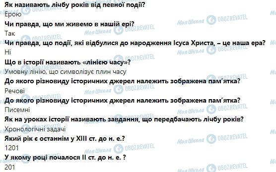 ГДЗ Історія України 6 клас сторінка 1