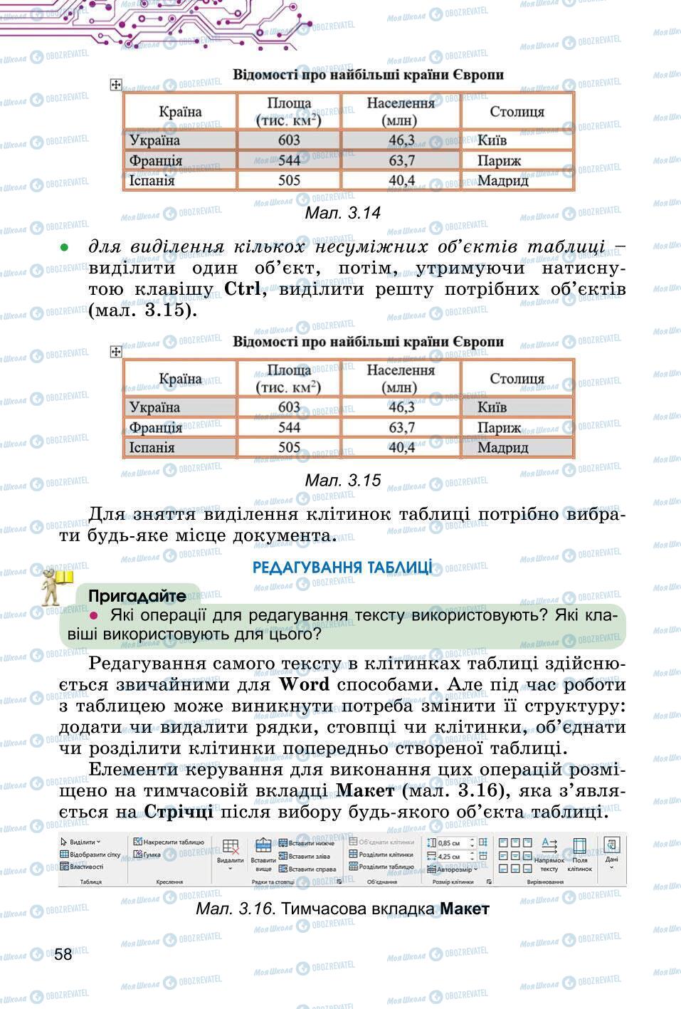 Учебники Информатика 6 класс страница 58